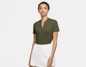 Nike Dri Fit Golf Shirt Olive Green Med NWT
